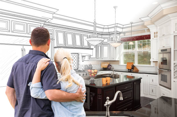 Professional Kitchen Island Installation technician working in Blue Bell, PA